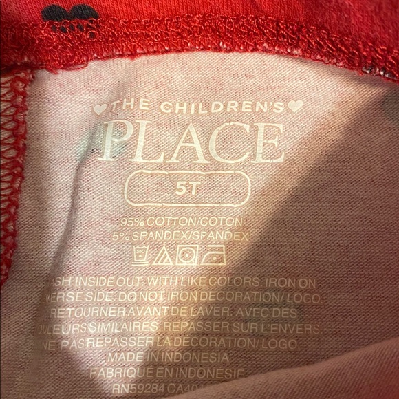 The Children's Place Red Dress with Black Hearts - Picture 5 of 5